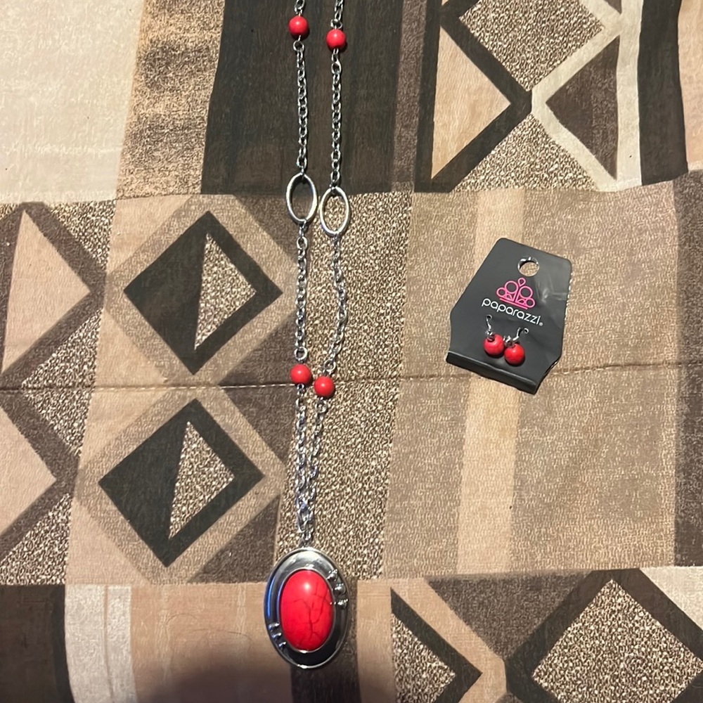 Necklace and matching earrings